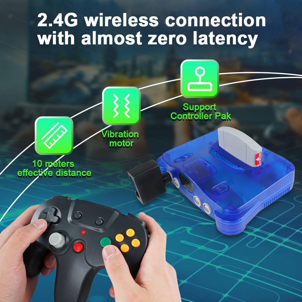 Retro Gaming Raspberry Pi - For N64 Gamepad Wireless N64 Controller