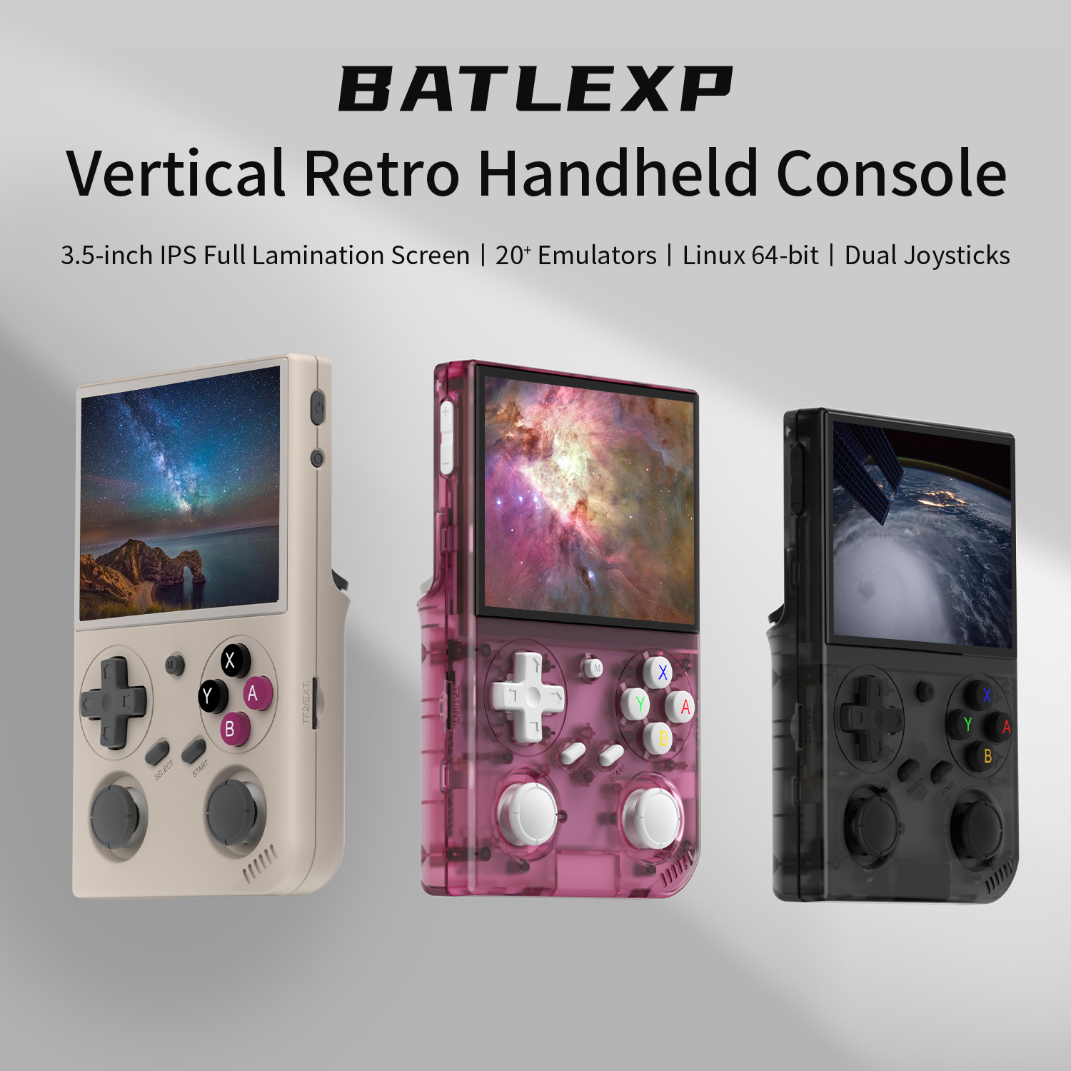 Retro Gaming Device Handheld - BATLEXP G350 Handheld Game Console 3.5''
