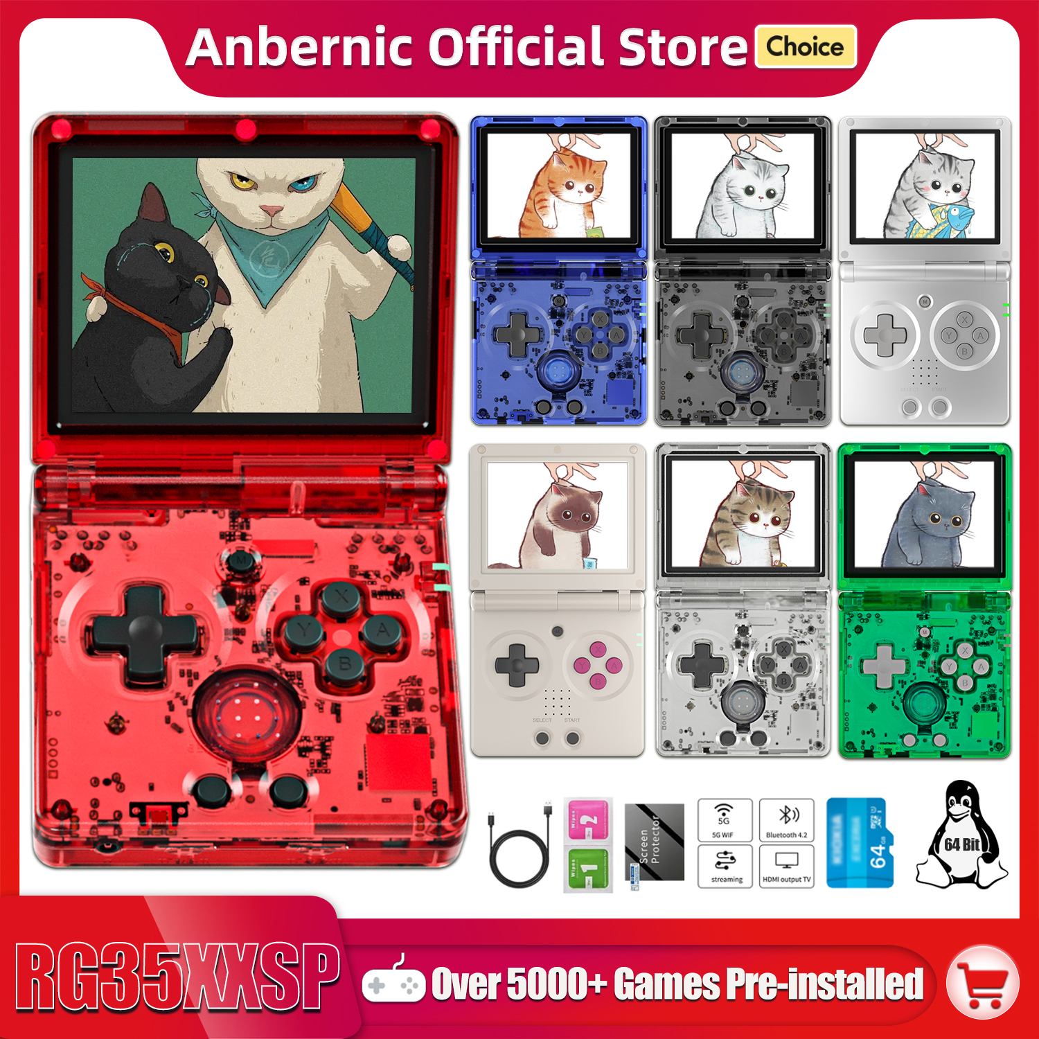 Anbernic NEW RG35XXSP Flip Han – Retro Gaming Art Bewertung und Preis