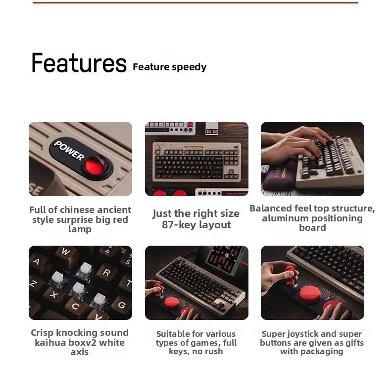 Retro87C64 retro mechanical ga – Retro Gaming Universe Bewertung und Preis