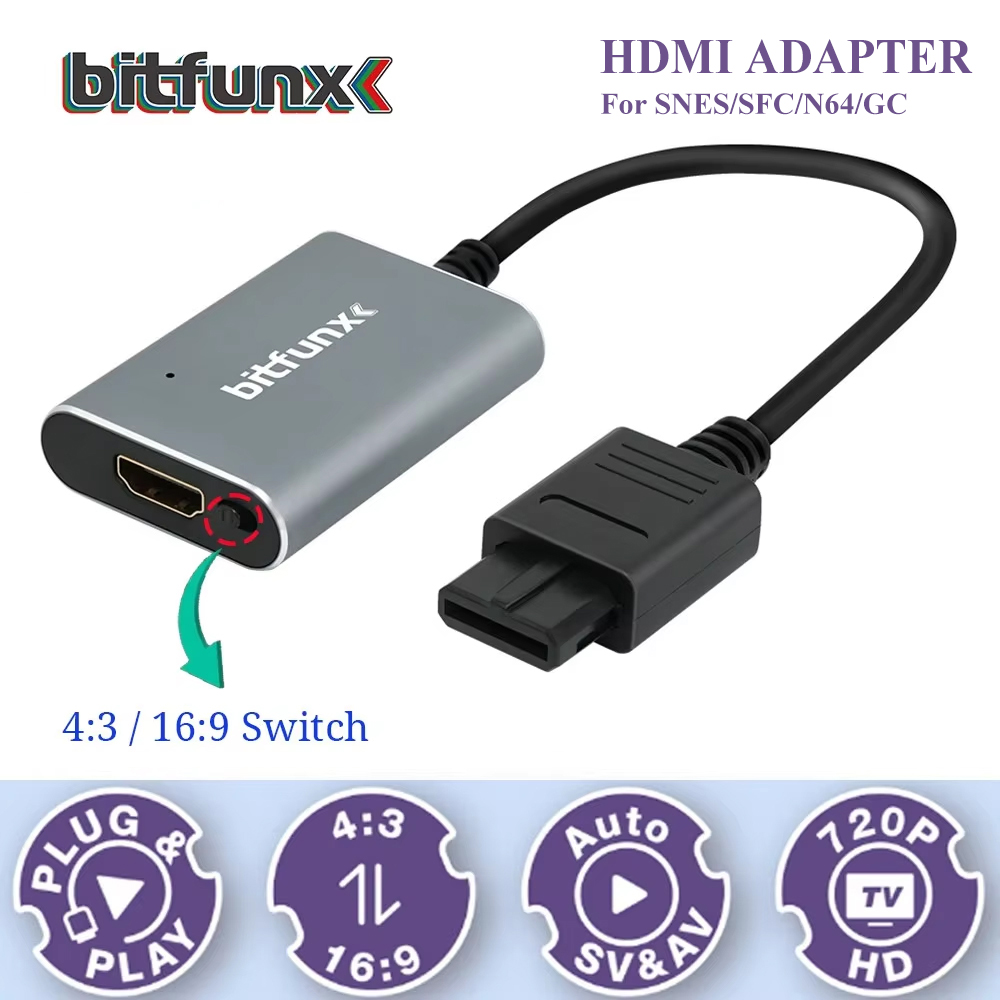 Bitfunx 720P Svideo / AV To HD – Retro Gaming Mobile Bewertung und Preis