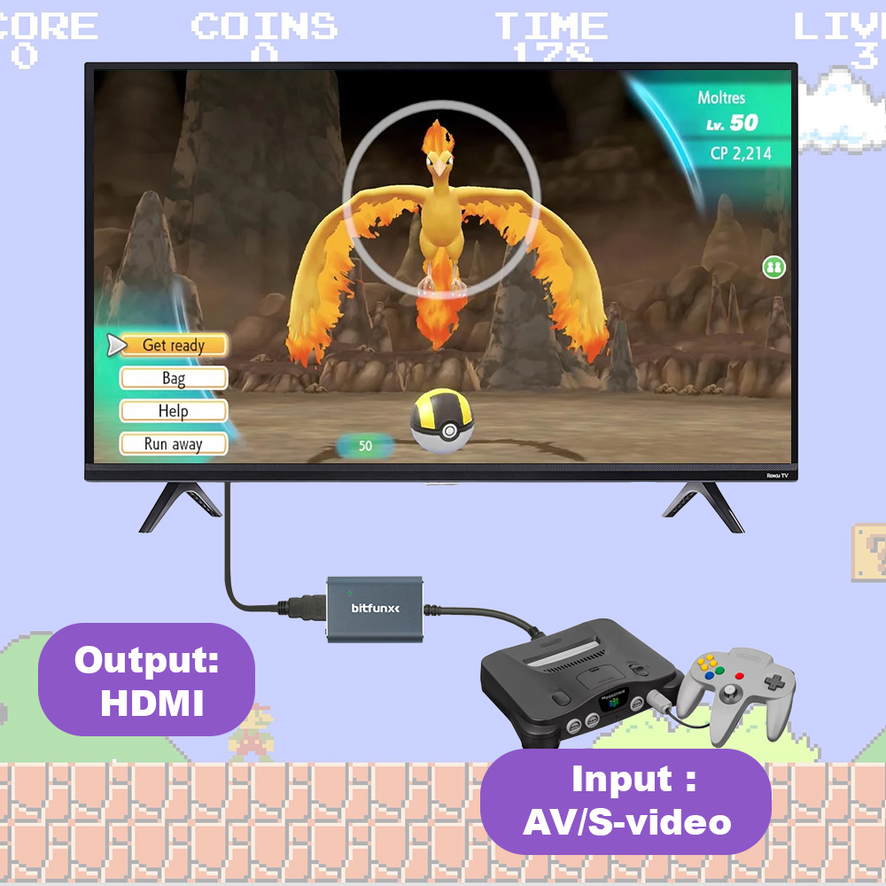 Bitfunx 720P Svideo / AV To HD – Retro Gaming Mobile Bewertung und Preis