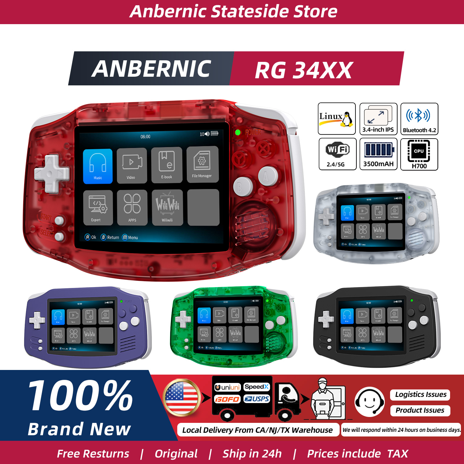 ANBERNIC RG34XX Retro Handheld – Retro Gaming Mobile Bewertung und Preis