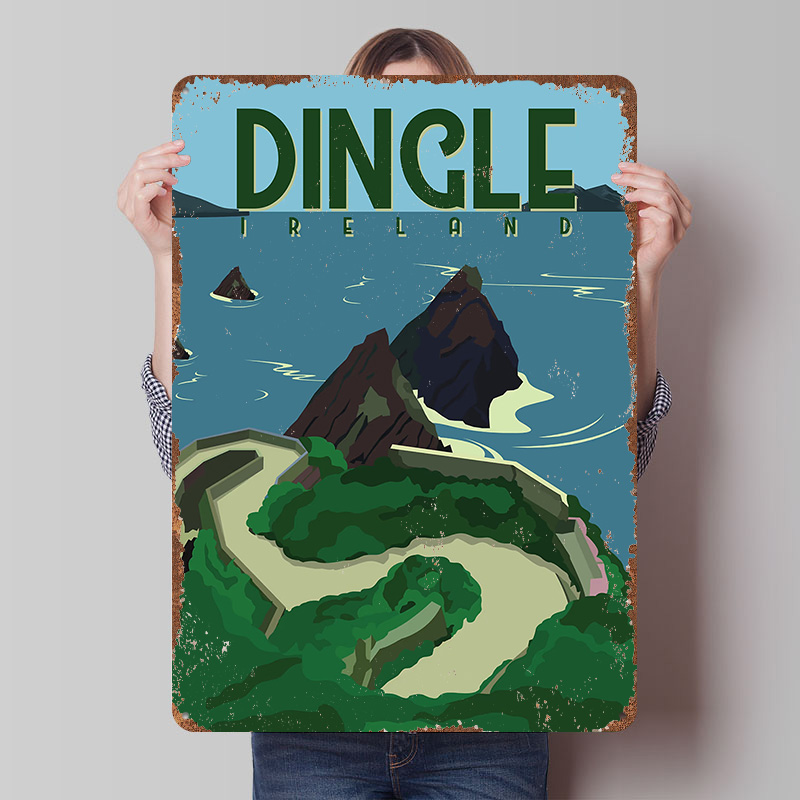 Dingle Ireland Travel Printed  – Retro Gaming Ireland Bewertung und Preis