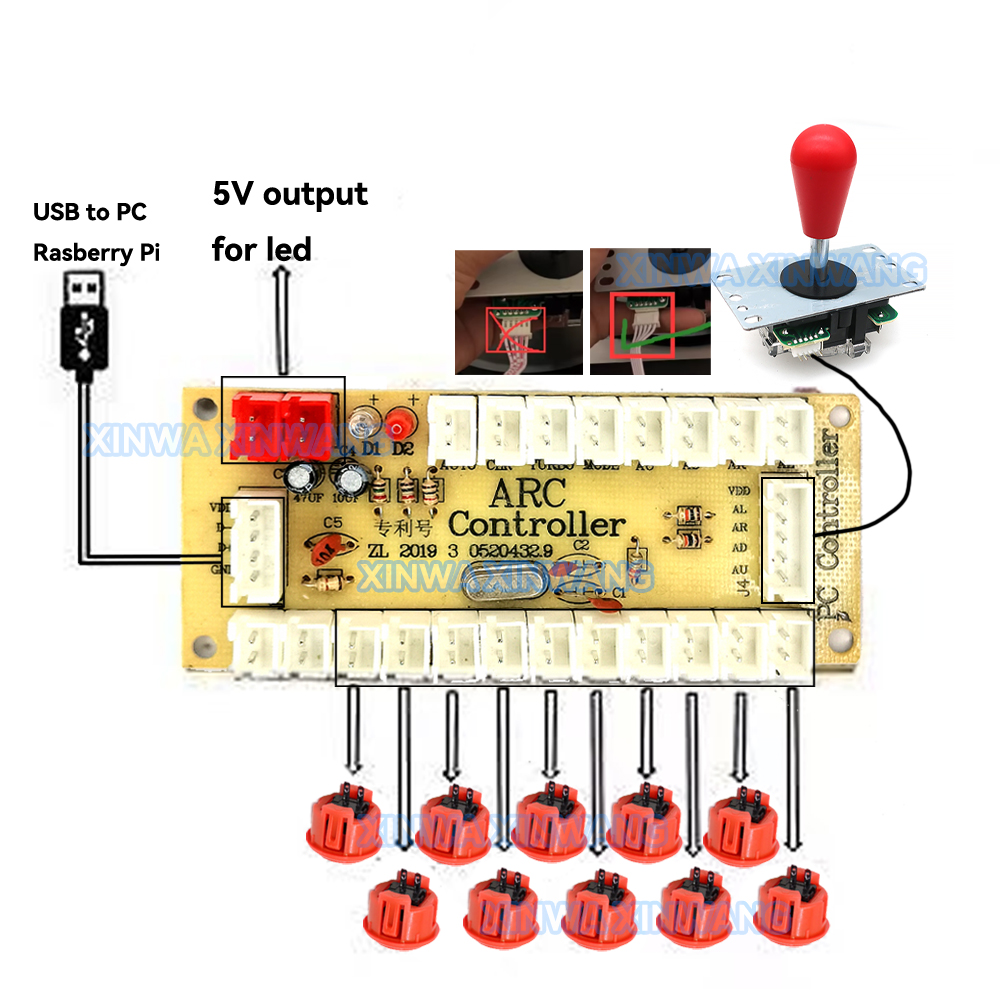 Copy SANWA Game Machine Arcade – Retro Gaming Raspberry Pi Bewertung und Preis