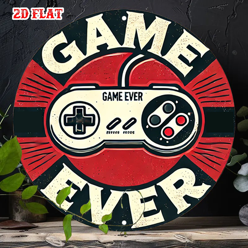 2D Flat 1pc Retro Gaming Round – Retro Gaming Art Bewertung und Preis