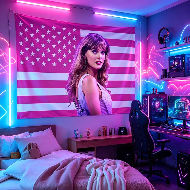 VIKAMA American Flag Female Si – Retro Gaming Art Bewertung und Preis