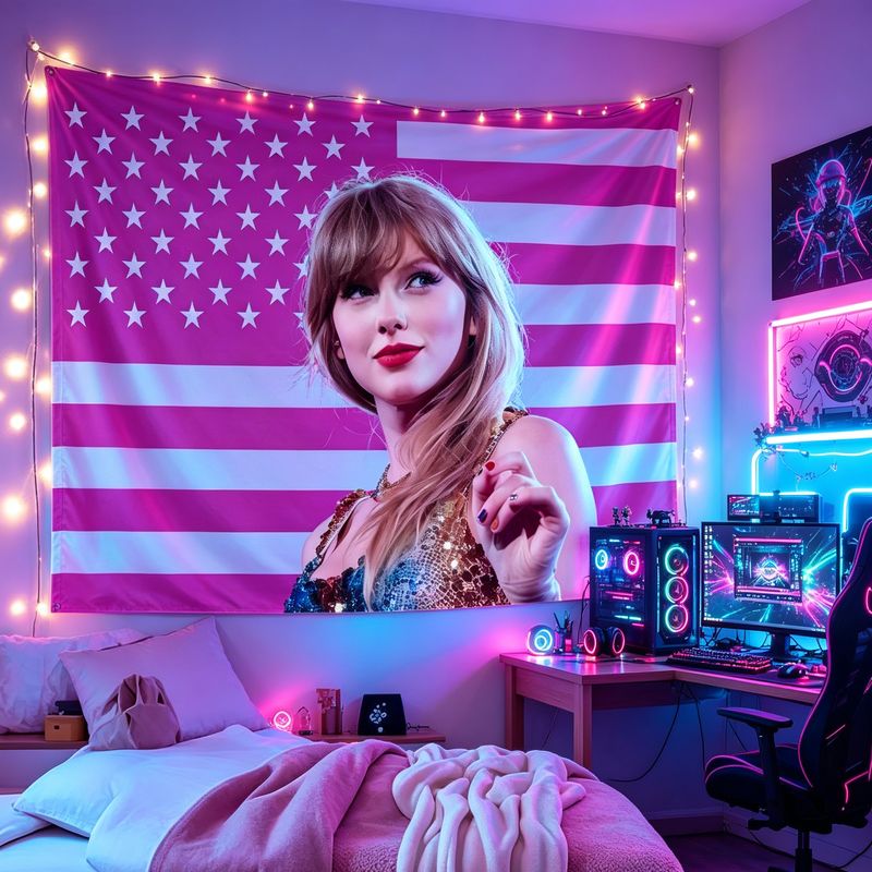 VIKAMA American Flag Female Si – Retro Gaming Art Bewertung und Preis