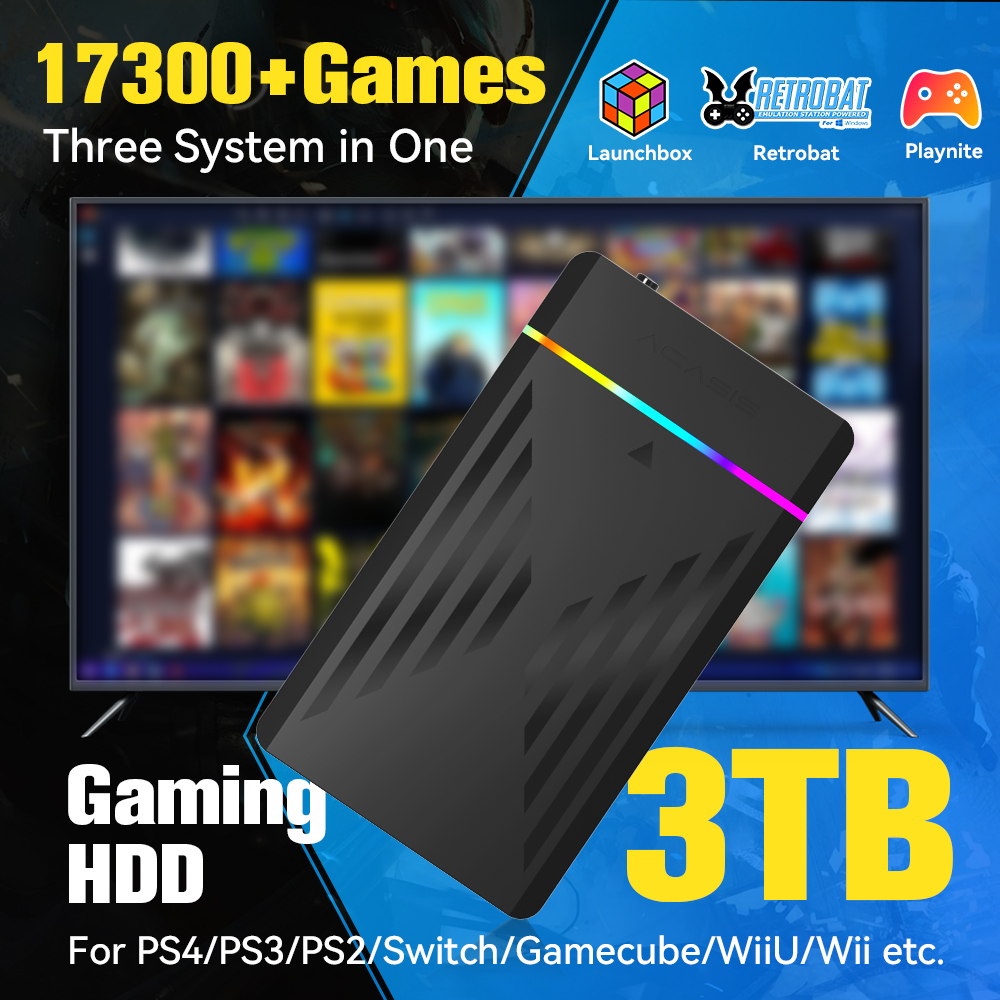 3TB Portable Gaming HDD Launch – Retro Gaming Device Handheld Bewertung und Preis